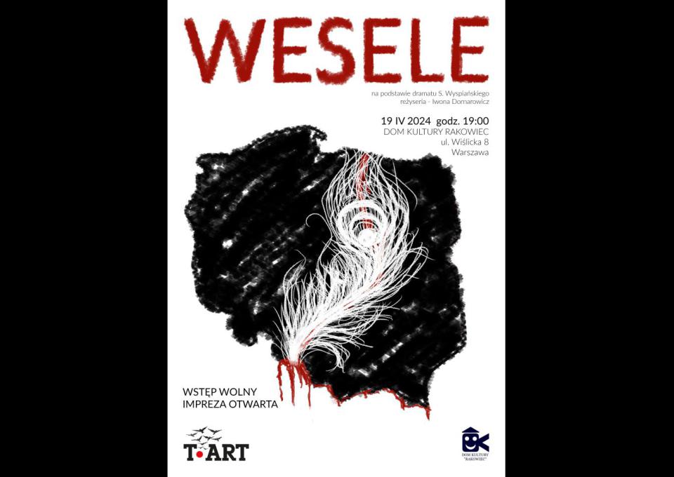 Spektakl teatru T-Art pt. "Wesele"