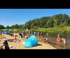 Kosewko nad Wkrą, plaża i relaks, wycieczka rowerowa