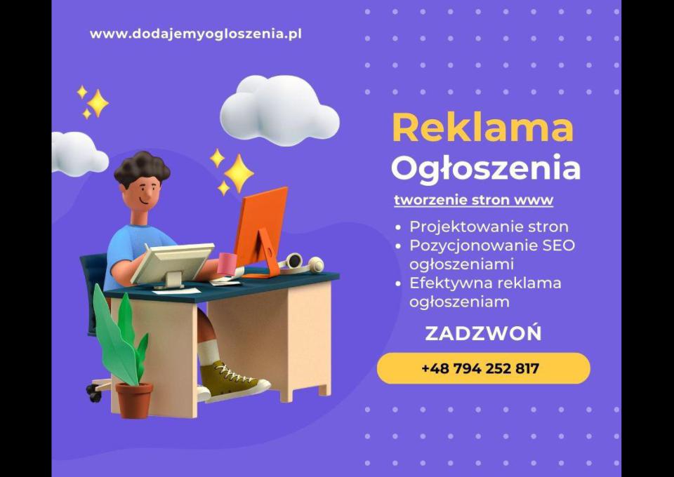 Reklama i Strony WWW - Ogłoszenia SEO - Pozycjonowanie Ogłoszeniami w Sieci