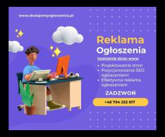 Reklama i Strony WWW - Ogłoszenia SEO - Pozycjonowanie Ogłoszeniami w Sieci - 1/2