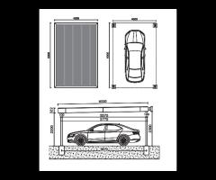 Car Porty Aluminiowe na Wymiar w Gard House - 4/5