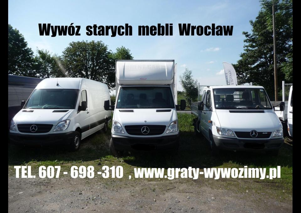 Odbiór,demontaż,wywóz,utylizacja starych mebli Wrocław.