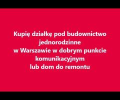 Kupię działkę