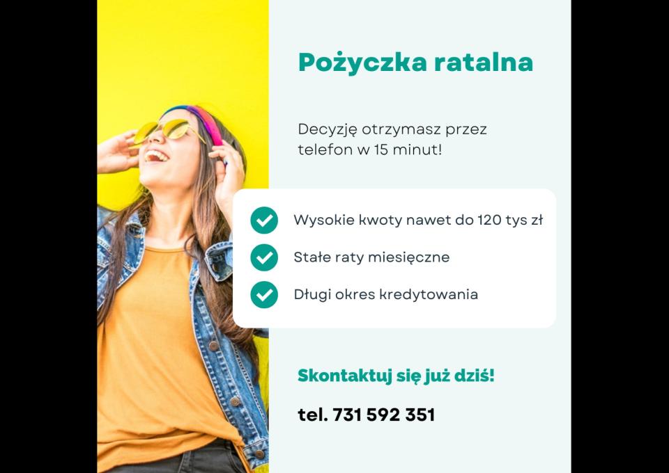 Pożyczka ratalna dla osób prywatnych i firm