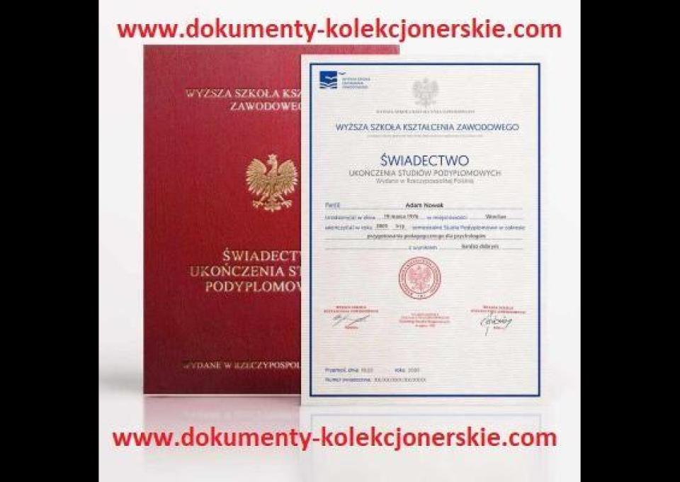 Kup świadectwo z wpisem, maturę z wpisem