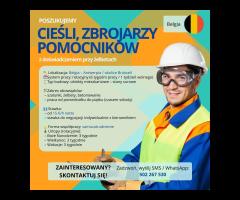 Cieśla, zbrojarz, pomocnik – żelbety – Belgia