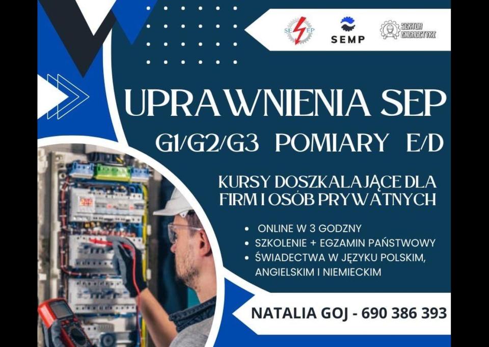 SEP G1/G2/G3 Pomiary E/D