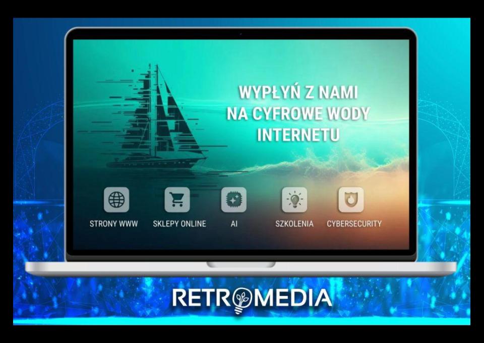 Strony www, sklepy online, AI, naprawa i cybersecurity witryn