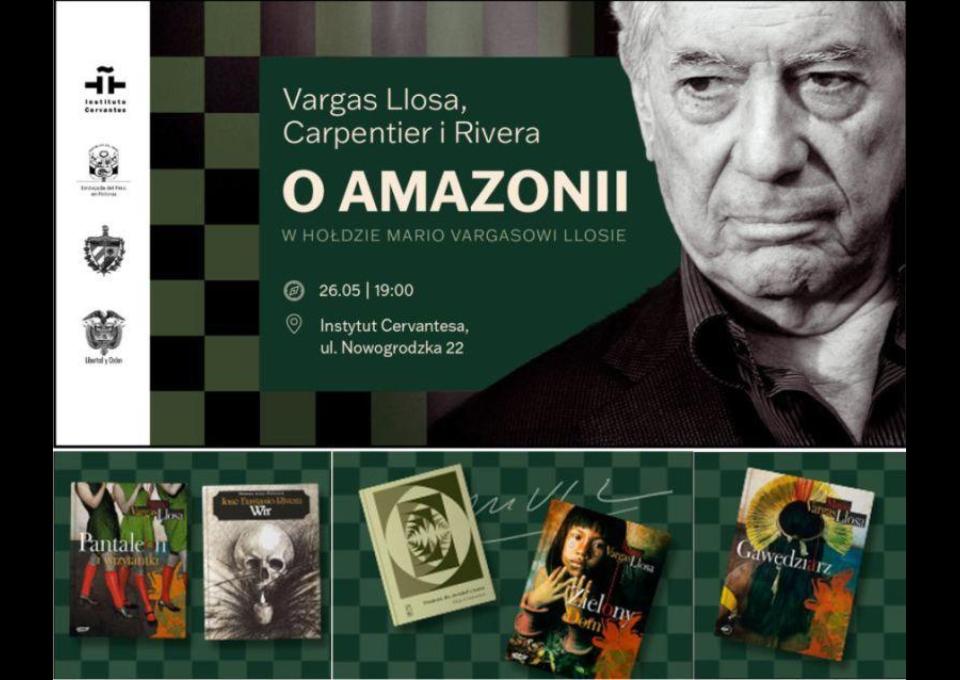 26.05 - Dyskusja pt. „O Amazonii – Llosa, Carpentier i Rivera. W hołdzie Mario Vargasowi Llosie”