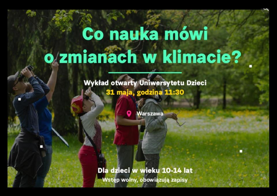 31.05 - Wykłady otwarte dla dzieci w Warszawie