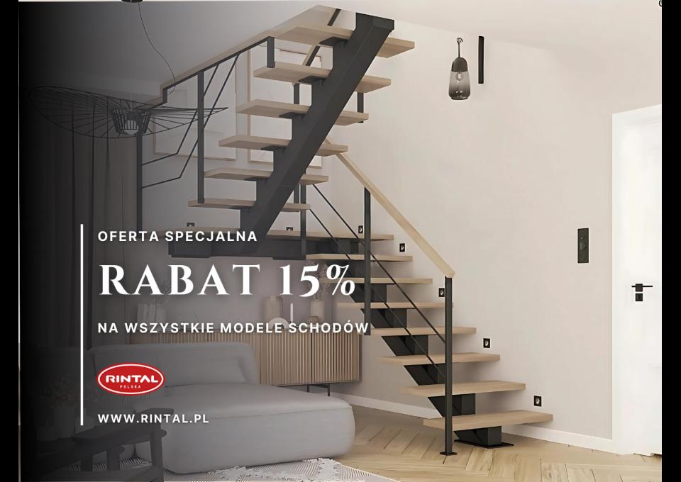 Schody z rabatem 15%