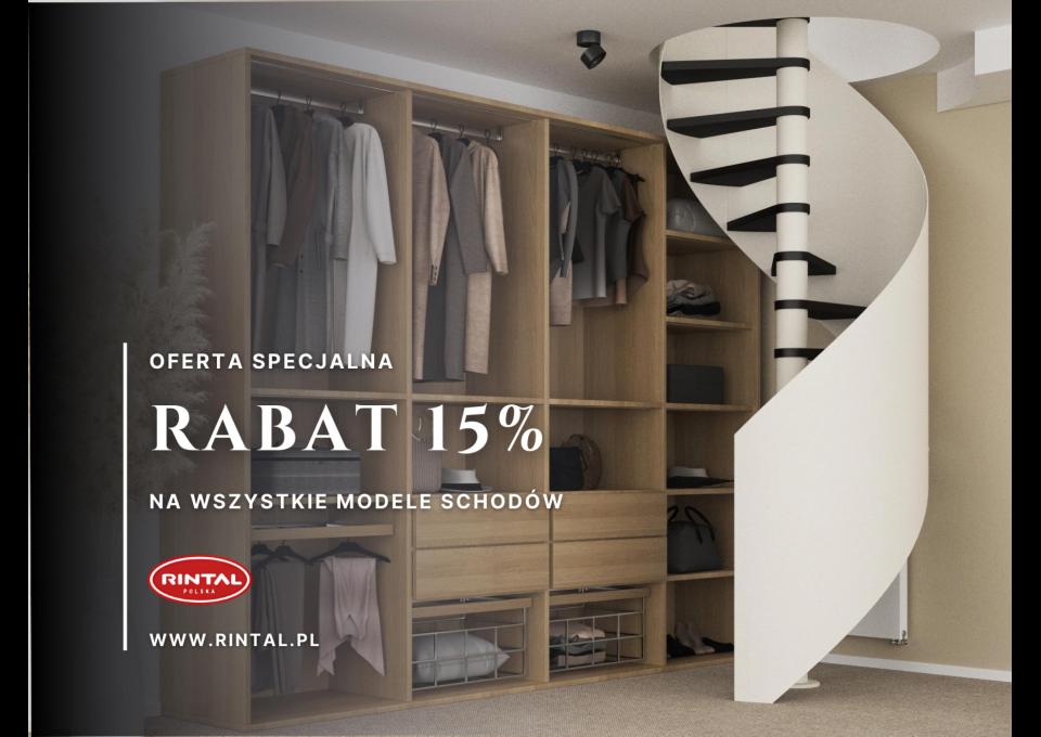 Schody z rabatem 15%