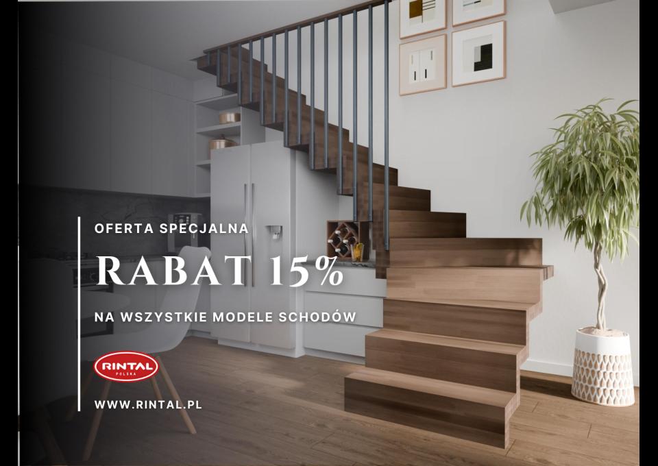 Schody z rabatem 15%