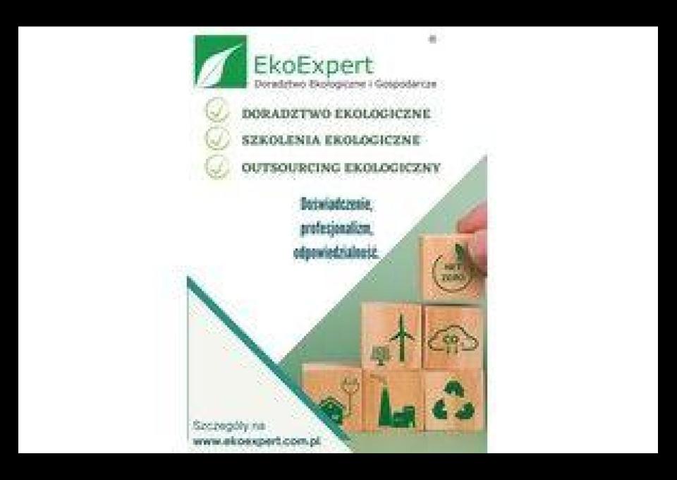 DORADZTWO EKOLOGICZNE WSPÓŁPRACA OBSŁUGA EKOLOGICZNA AUDYT EKOEXPERT