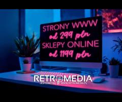 Strony www od 299 zł, sklepy online od 1199 zł, realizacja 3 dni