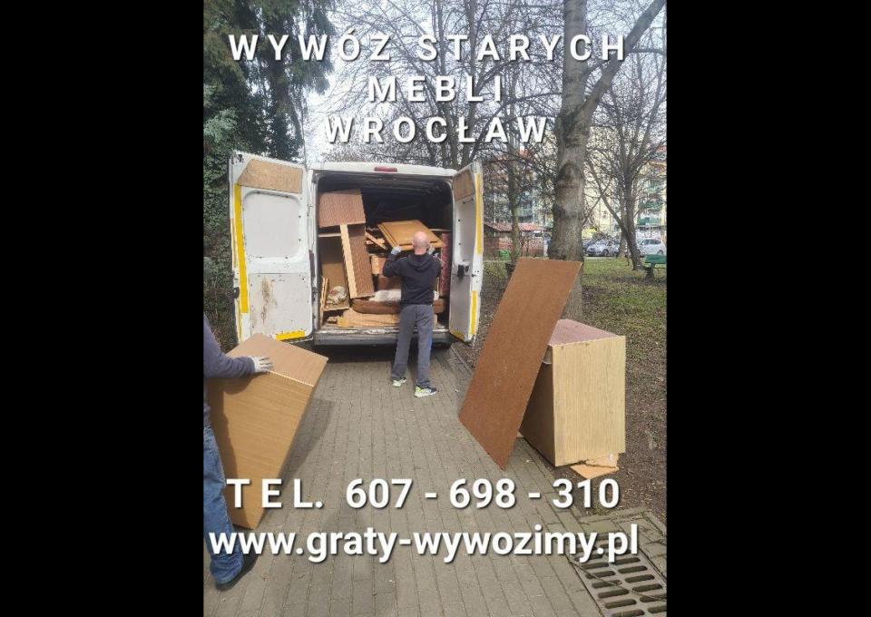 Wywóz starych mebli Wrocław.Opróżnianie mieszkań.