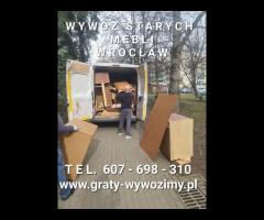 Wywóz starych mebli Wrocław.Opróżnianie mieszkań. - 1/1