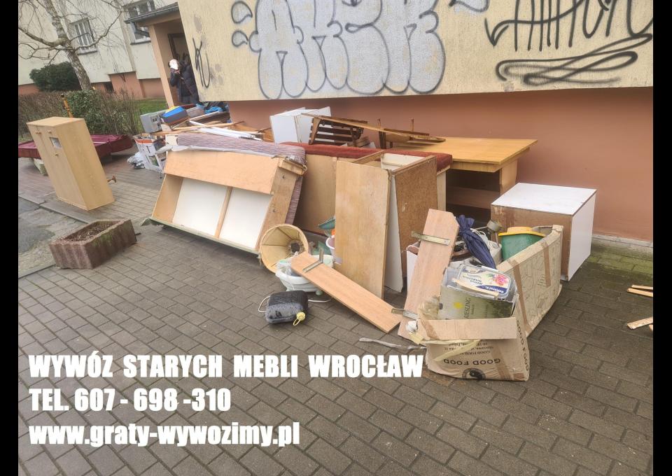 Wywóz,utylizacja starych mebli Wrocław.opróżnianie mieszkań.