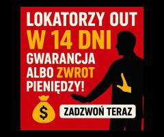 Lokatorzy OUT w 14 dni – gwarancja albo zwrot pieniędzy! - 1/1
