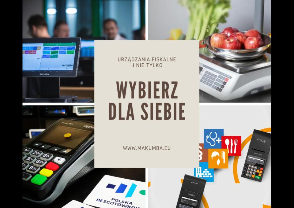 Kasy fiskalne, terminale płatnicze, system POS dotykacka - Makumba