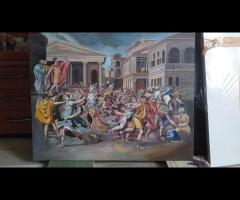 Sprzedam obrazy olejny - Porwanie Sabinek - 5/7