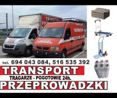 PRZEPROWADZKI TRAGARZE wnoszenie mebli gabarytów cała W-WA+okolice