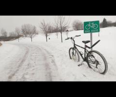 Let it snow... Chojnowski Park Krajobrazowy, wycieczka rowerowa - 1/1