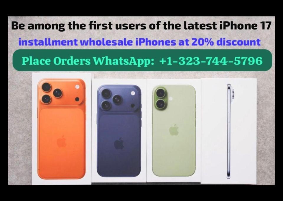 Hurtowy dostawca oryginalnych iPhone'ów 17/16/15/14/13/12/11 (WhatsApp +1-323-744-5796)