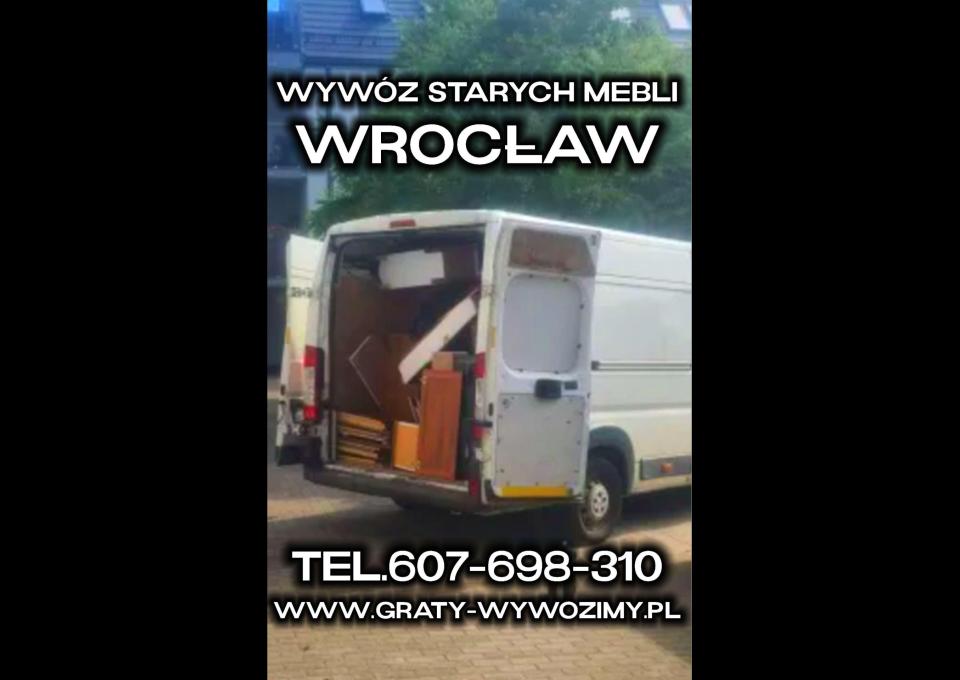 Odbiór, wywóz, utylizacja starych mebli Wrocław. Wywóz mebli Wrocław
