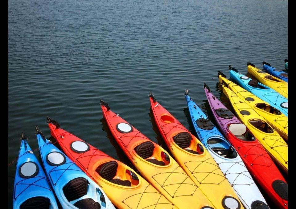 Kajak latem, lipiec sierpień