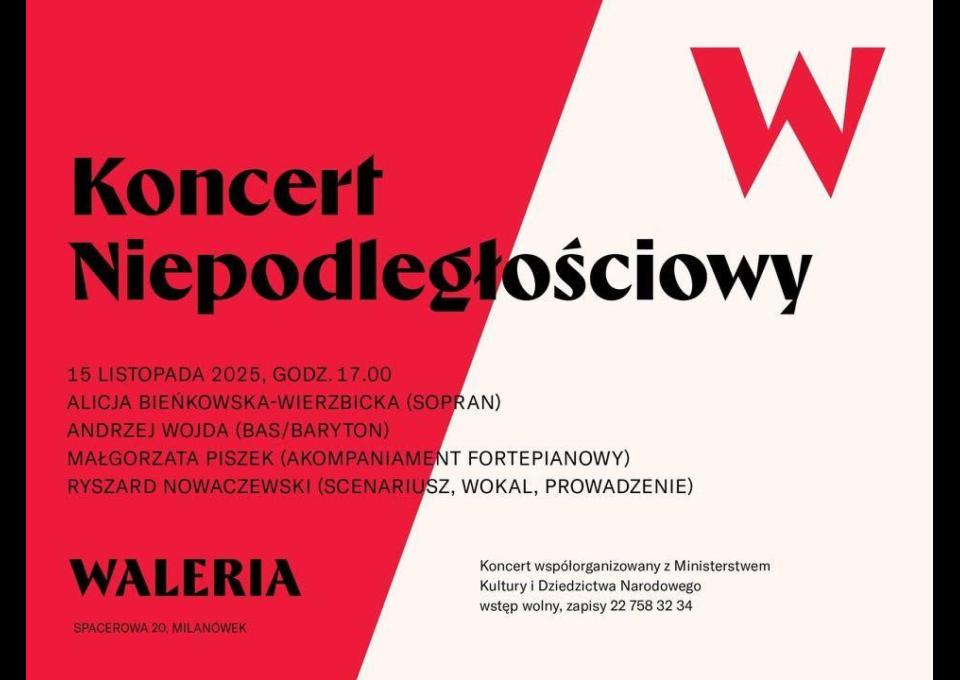 15.11 - Koncert Niepodległościowy w Willi Waleria