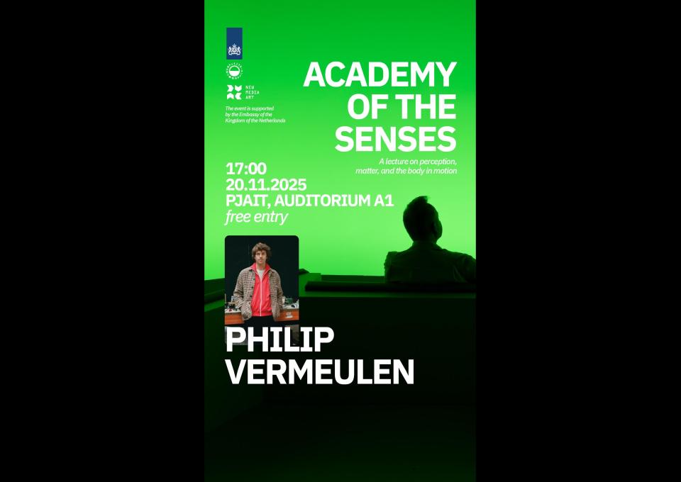20.11 - Philip Vermeulen's open lecture ‘Academy of the senses’