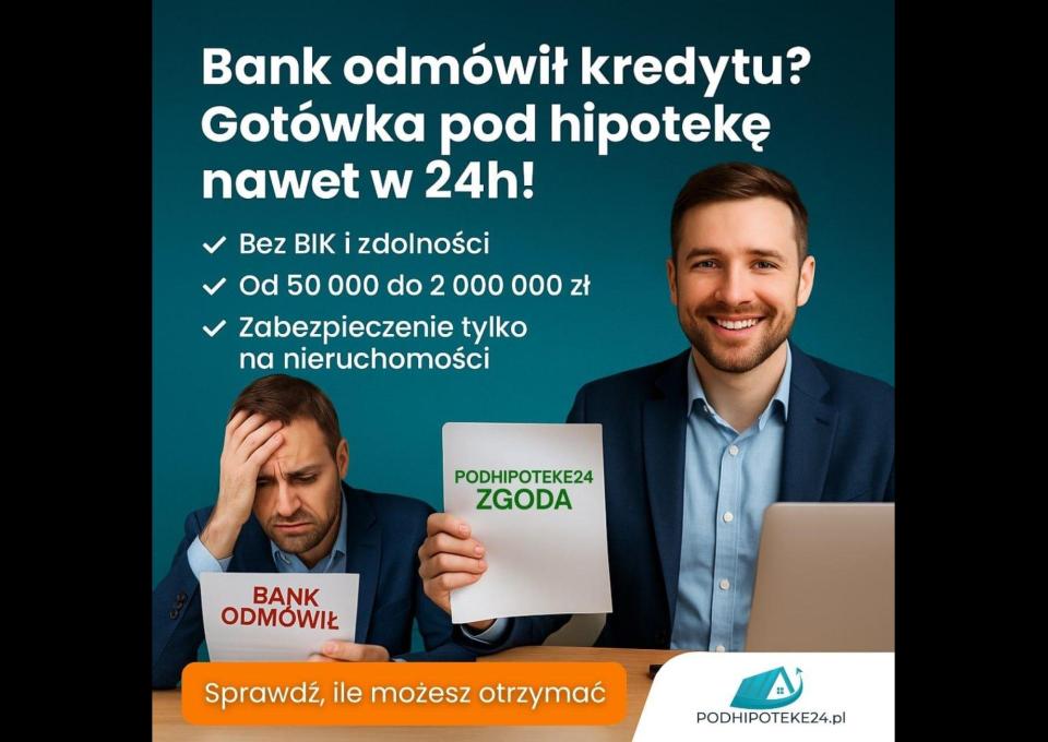 Pożyczka pod zastaw mieszkania na 10 lat