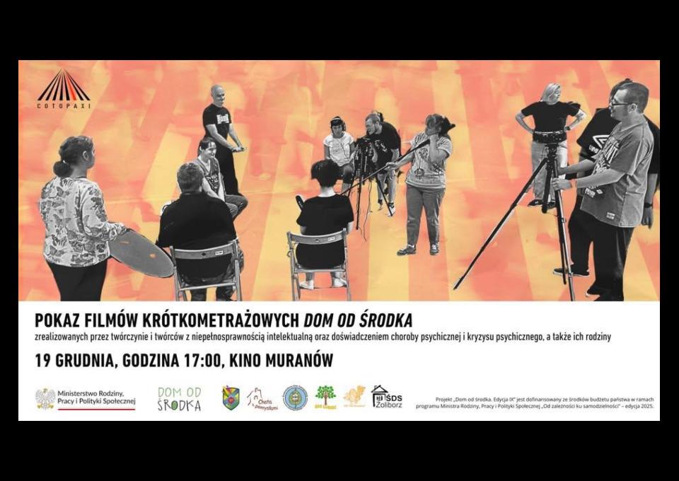 19.12 - POKAZ KRÓTKICH METRAŻY „Dom od środka” IX  | Kino Muranów | WSTĘP WOLNY
