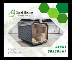 Sauna ogrodowa nowoczesna z przedsionkiem ATTEKA