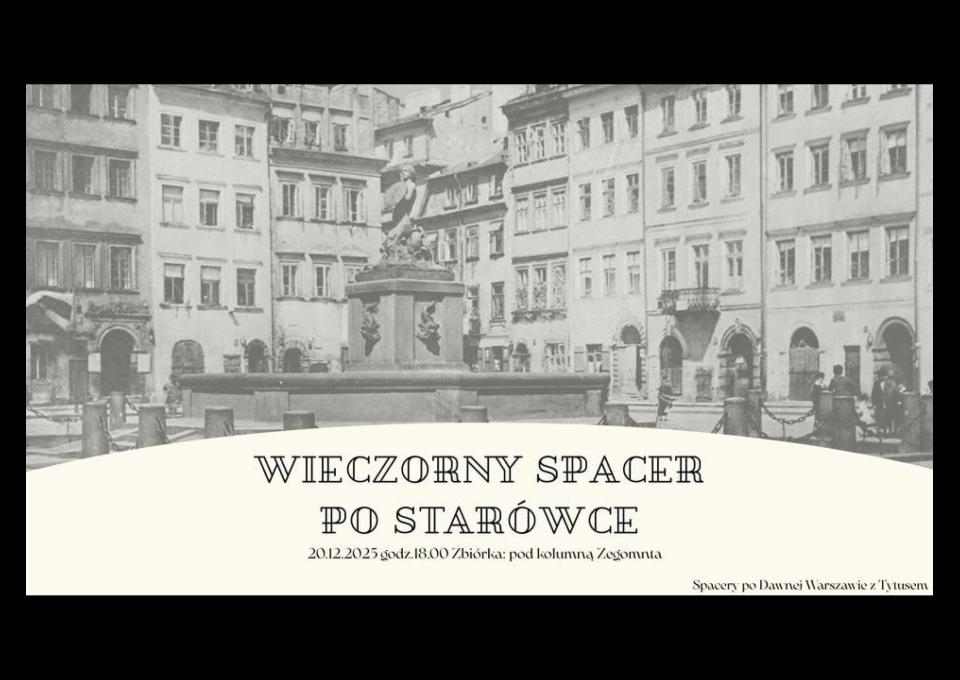 20.12 - Staromiejskie opowieści wieczorową porą - spacer z przewodnikiem