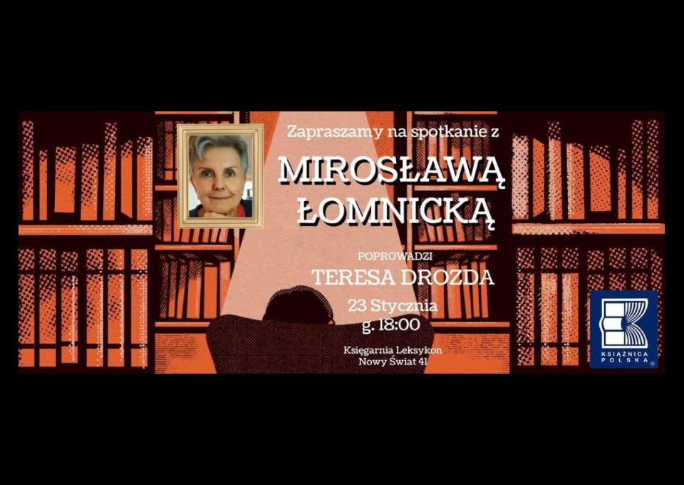 23.01 - Spotkanie autorskie z Mirosławą Łomnicką