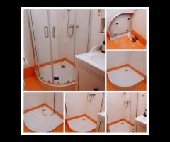 Brodzik, kabina prysznicowa, profesjonalny montaż wyposażenia łazienki - 7/16