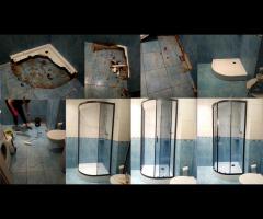 Brodzik, kabina prysznicowa, profesjonalny montaż wyposażenia łazienki - 9/16