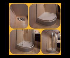 Brodzik, kabina prysznicowa, profesjonalny montaż wyposażenia łazienki - 13/16