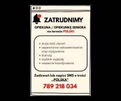 Zatrudnimy opiekunki / opiekunów seniora