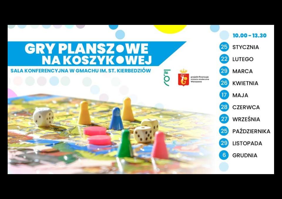 25.01 - Planszówki na Koszykowej – dołącz do gry!