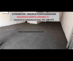 Styrobeton izolacja pod ogrzewanie podłogowe