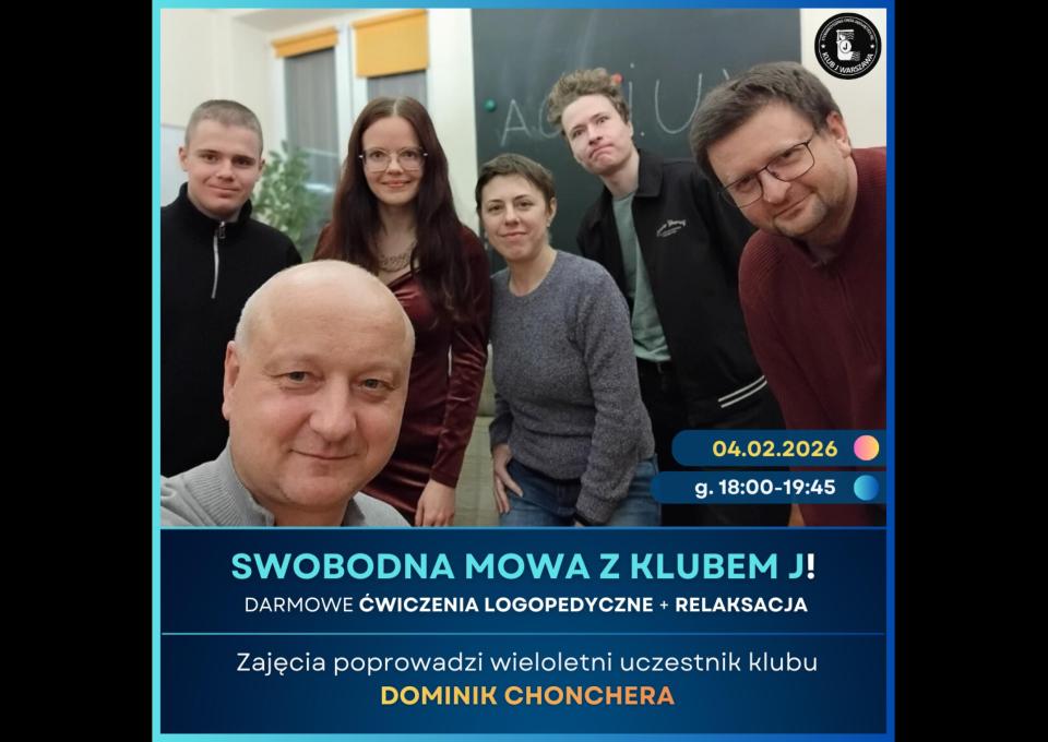 04.02 - Spotkanie grupy wsparcia dla osób jąkających się