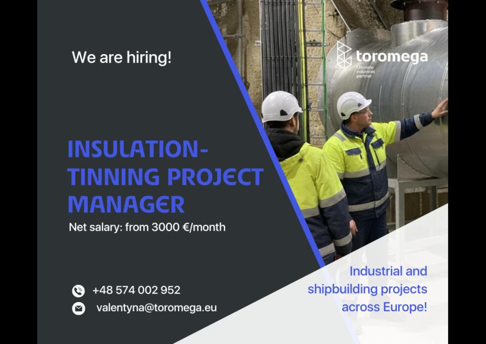 Insulation – Tinning Project Manager