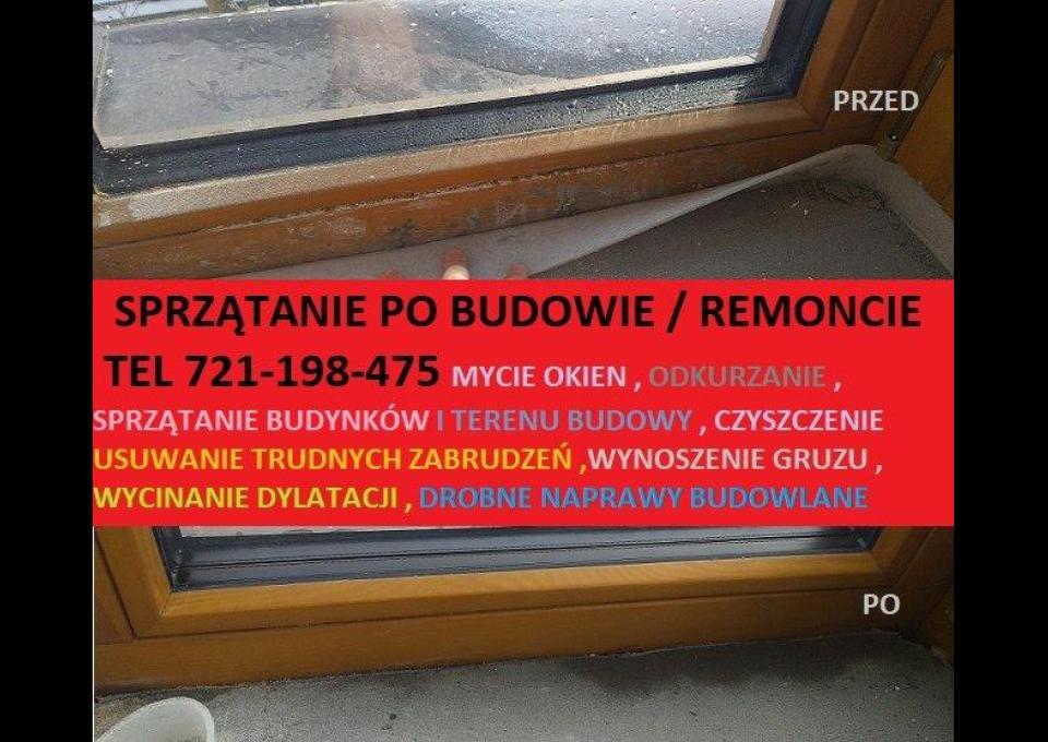 SPRZĄTANIE PO BUDOWIE REMONCIE / MYCIE OKIEN CZYSZCZENIE ZABRUDZEŃ Z CEMENTU