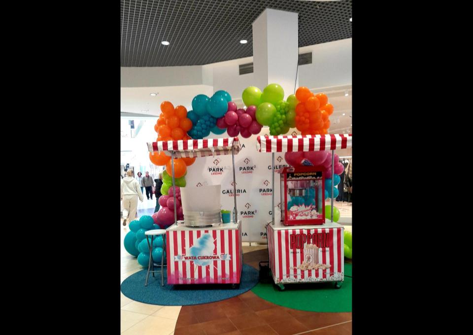 Wata cukrowa, popcorn na eventy, wynajem maszyn do waty cukrowej i popcornu
