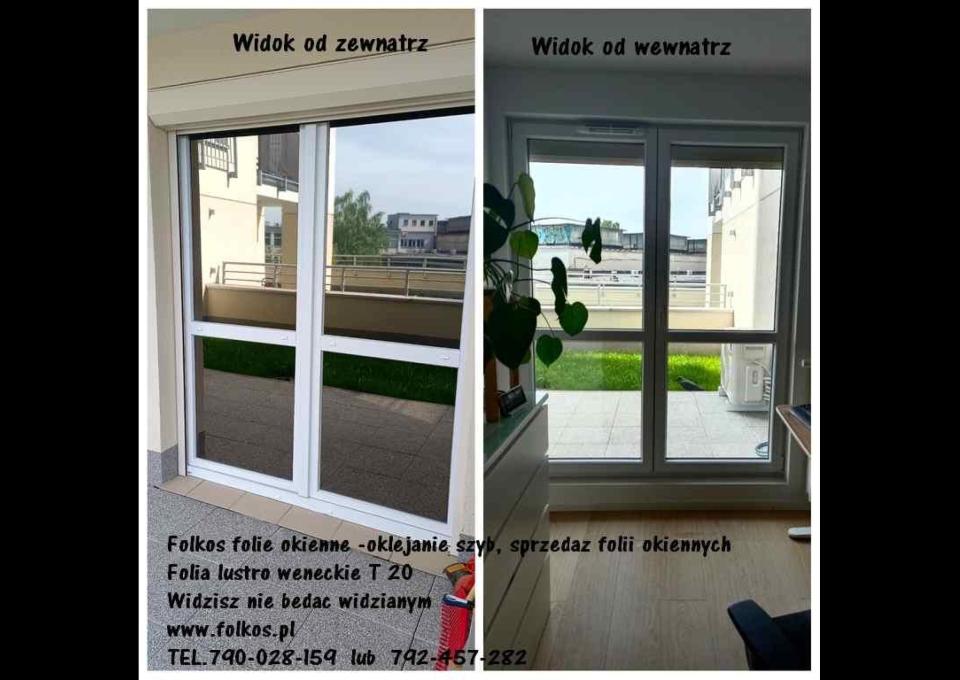 Folia wenecka na okno w mieszkaniu, domu, biurze- Folie weneckie na okna -Usługa oklejania szyb
