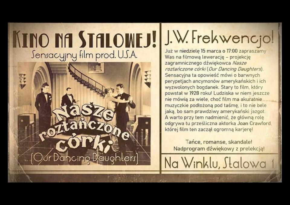 15.03 - Kino na Stalowej!