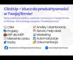 Konsultant ClickUp wdrożenie CRM i zarządzanie projektami - 1/1